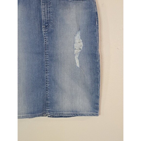 GUESS Midi Denim Skirt Womens Size Medium Pensil Straight Y2k - Picture 3 of 10